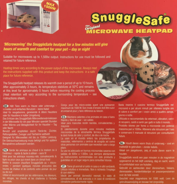 Snugglesafe Microwave Heat Pad for Pets
