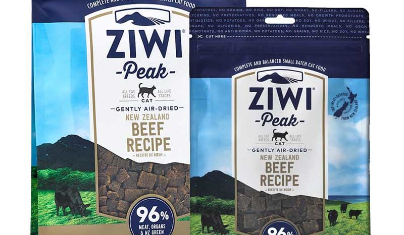 Two bags of ZIWI Peak Air-Dried Beef Recipe for Cats