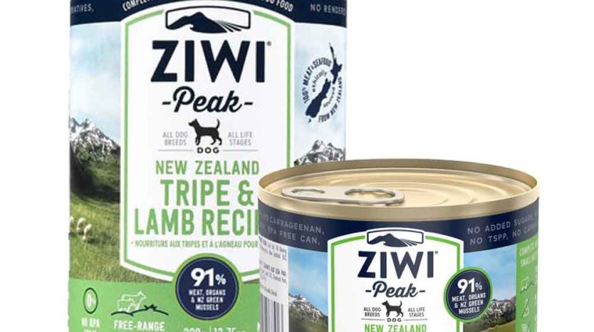 Two cans of ZIWI Peak Premium Canned tripe and lamb for Dogs